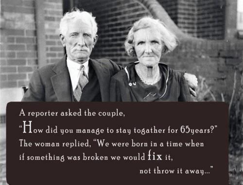 Old Couple Who Had Stayed Together for 65 Years