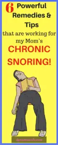 6 Powerful Chronic Snoring Home Remedies That Are Working for My Mom!