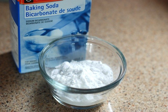 Baking Soda in a Jar Ready for Coconut Face Mask
