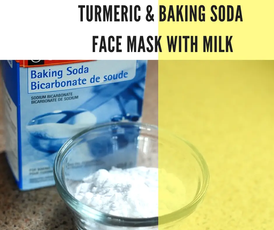 Turmeric and Baking Soda Face Mask with Milk
