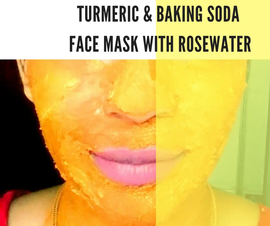 Turmeric and Baking Soda Face Mask with Rosewater