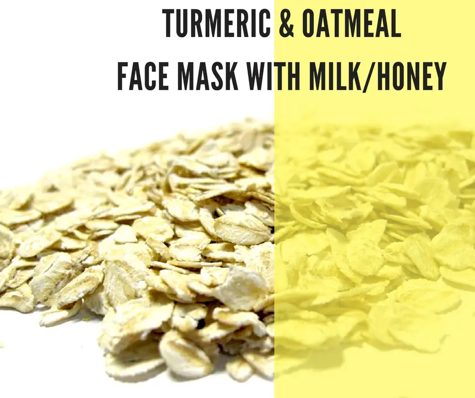 Turmeric and Oatmeal Face Mask with Milk / Honey